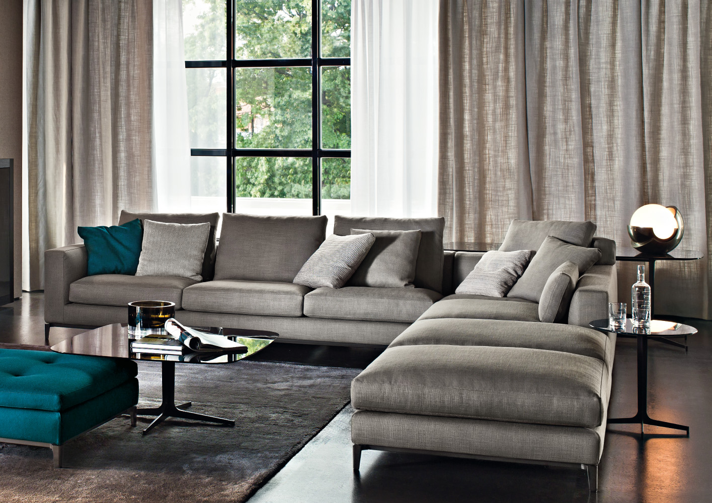 this sofa would look really good with me on it. love the grey with 