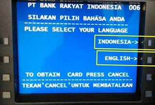 cara mengambil uang di atm