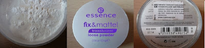 ESSENCE FIX&MATTE transculent loose powder