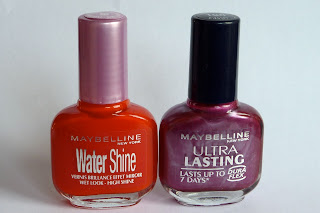 Maybelline Nail Polishes in Flamboyant Coral and Rich Plum