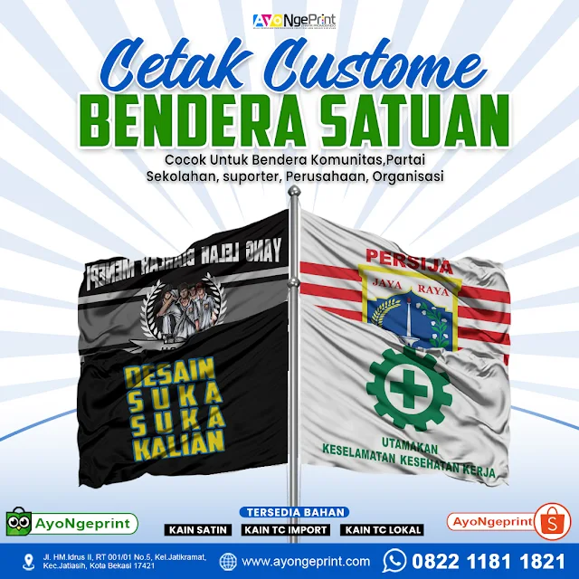 Sablon Bendera Mini Flag Ultras Custom Satuan di Bekasi