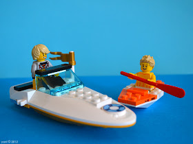 lego neighbours - auric and flax and their boats