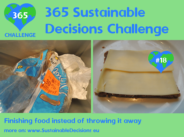 #18 - Finishing food instead of throwing it away, reducing food waste, sustainable living, sustainability, climate action