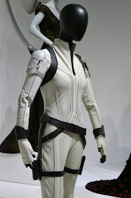 Black Widow white movie suit