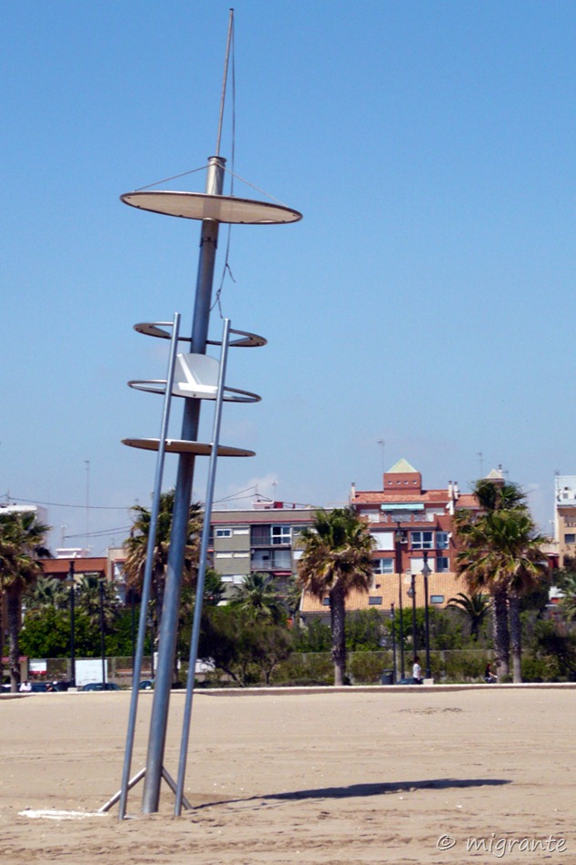 torre de vigilancia inclinada - malvarrosa - valencia