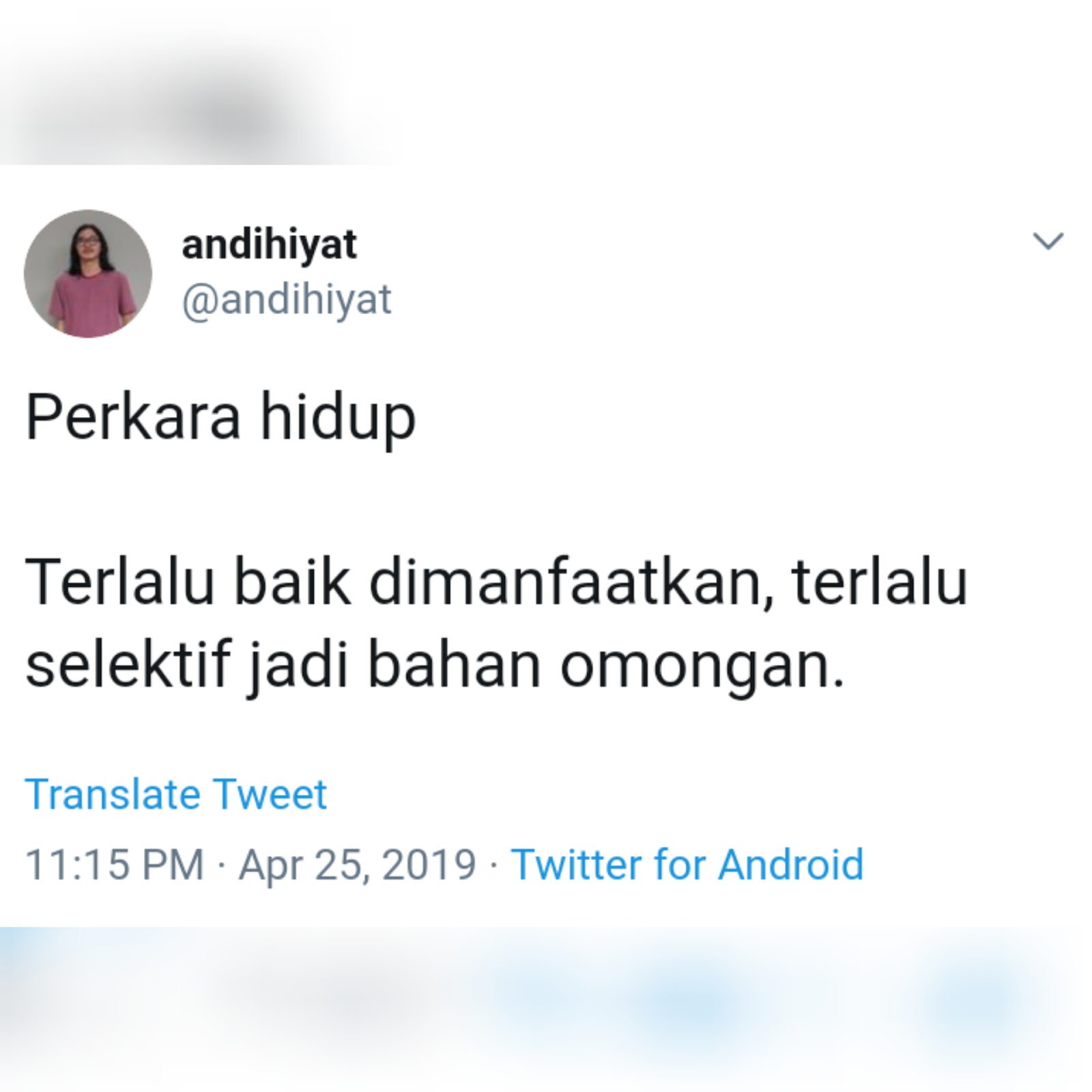 20 Tweet Andi Hiyat Yang Kocak Dan Bikin Ngakak Mogimogy