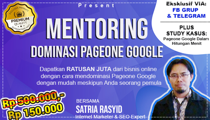 Mentoring Dominasi PageOne Google