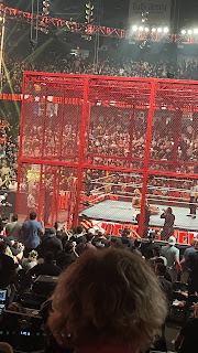 Picture of a tired Cody Rhodes at Hell in a Cell 2022