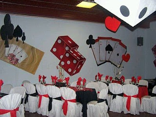 Decoracion de Fiestas de 15 Años Estilo Casino, parte 1