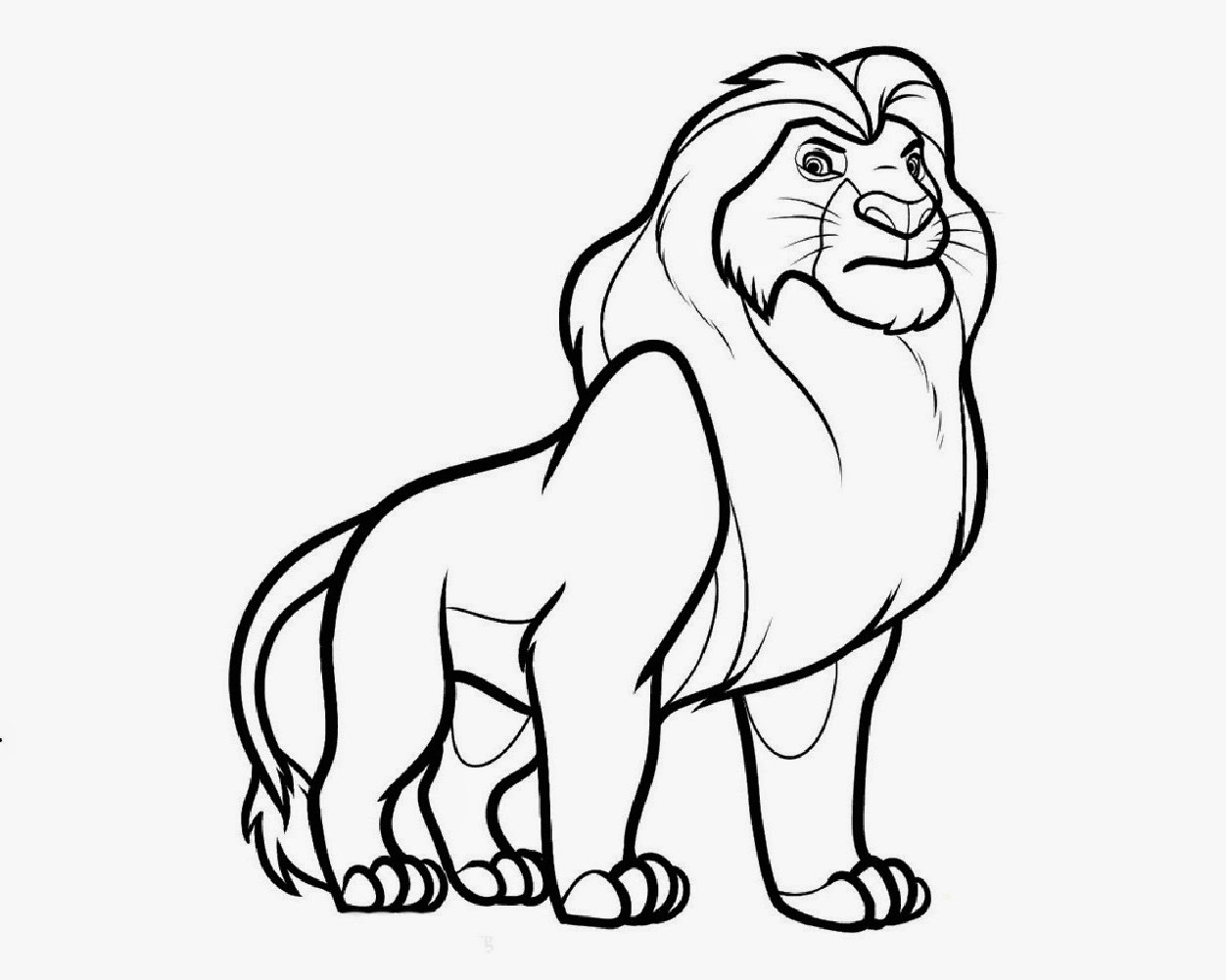 Disney Cartoon The Lion King For Kid Coloring Drawing Free wallpaper