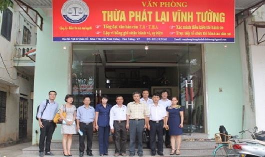 Danh sách VP Thừa phát lại Vĩnh Phúc