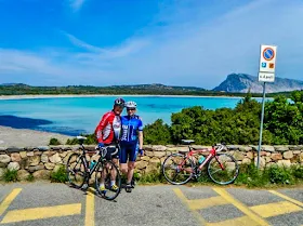 cycling Costa Smeralda in Sardinia Italy carbon road bike mtb ebike rental emerald coast