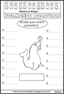 Formação de palavras, Atividades de alfabetização