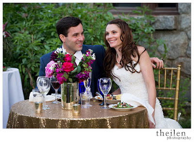 Sequin Gold Sweetheart Table l Theilen Photo l Take the Cake Event Planning