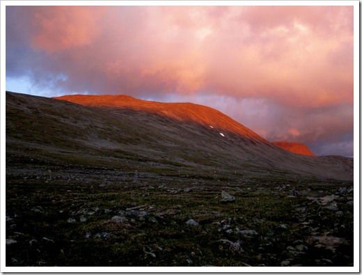 Solnedgången var magisk.