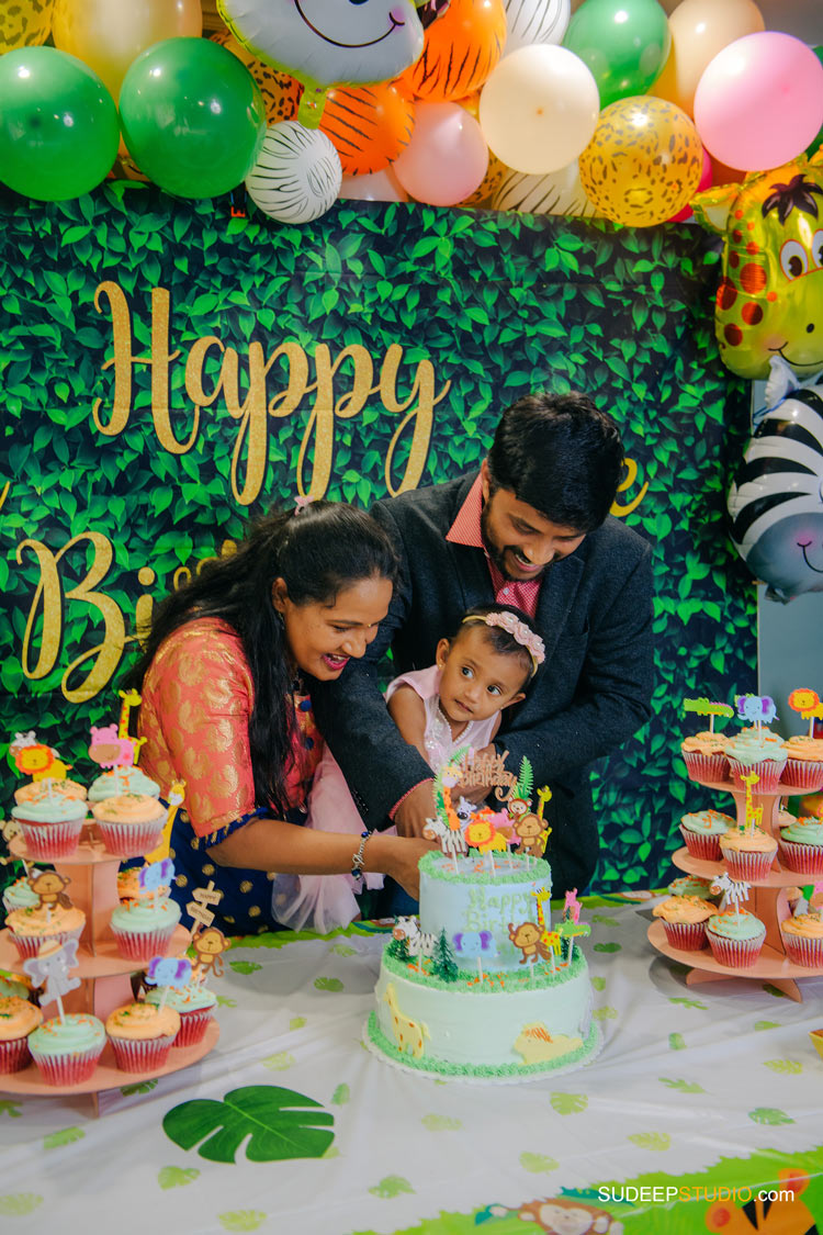 First Birthday Party Photography in Ann Arbor, Saline, Novi by SudeepStudio.com Ann Arbor Indian Birthday Party Photographer