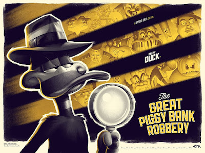 MondoCon 2019 Exclusive Looney Tunes “The Great Piggy Bank Robbery” Screen Print by Phantom City Creative x Mondo