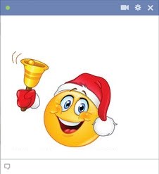 Christmas Smiley Ringing A Bell