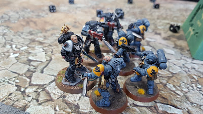 Warhammer battle report - Warhammer 40k - 9th Edition - Space Wolves vs Deathwatch - 1500pts - Open Play