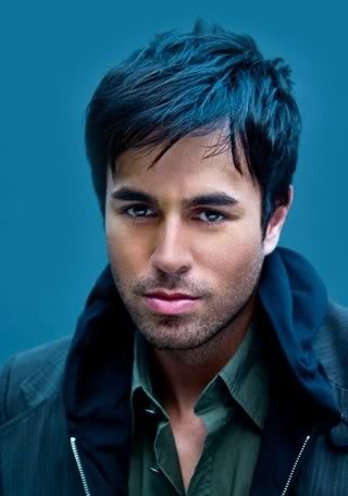 Enrique Iglesias with Fringe and Layered Hairstyle