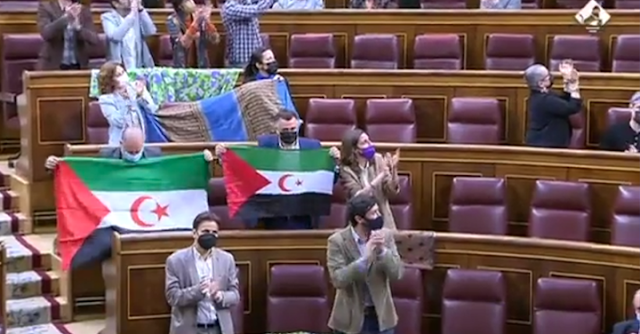 Banderas Sáhara en el Congreso