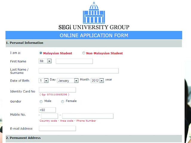 How to Apply Online with SEGi College Sarawak