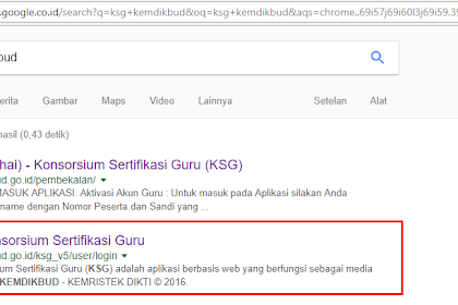 Login KSG Kemdikbud yang menyesatkan