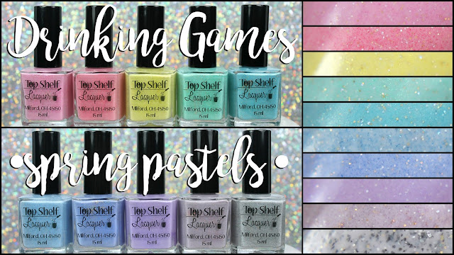 Top Shelf Lacquer Drinking Games | Spring Pastels