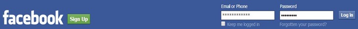 Facebook login