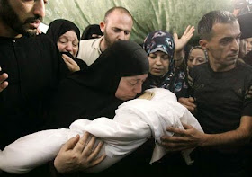 Bebê morto por ataque israelense