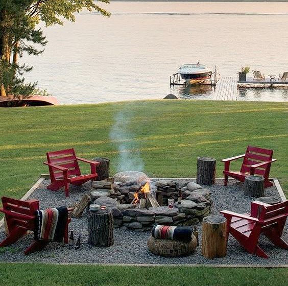 outdoor ideas, landscape, pathway, patio, firepit, http://bec4-beyondthepicketfence.blogspot.com/2016/04/outdoor-dreamin.html