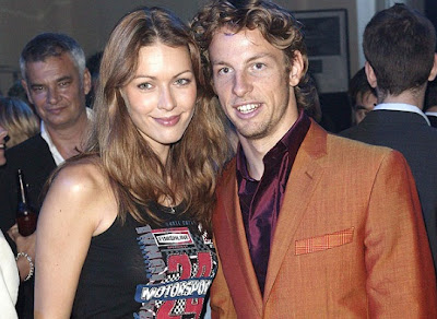 Jenson Button y Louise Griffiths