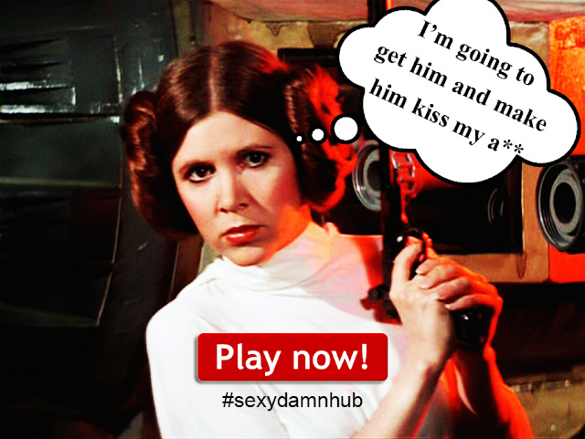 Princess Leia is Going to Make Him Kiss Her Ass!  Star Whores: Rise of Skyfucker (SexyDamnHub.com / #SexyDamnHub)