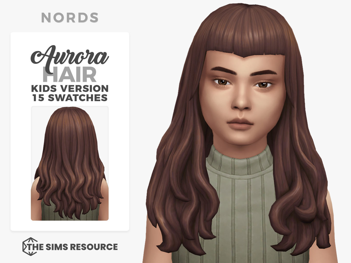 Aurora Sims 4 CC Hair