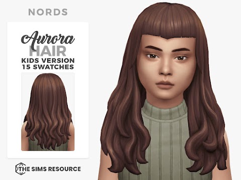 Aurora: A Sims 4 CC Hair for Kids