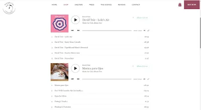 데이빗 타이의 고양이를 위한 음악 판매곡 이미지입니다.