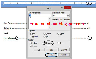 boiklop: Cara Membuat Daftar Isi Makalah dengan Tab+