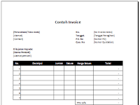 Download Invoice Excel Gratis