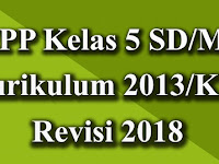 Download RPP Kels 5 SD/MI Kurikulum 2013 Semester 2 Revisi 2018