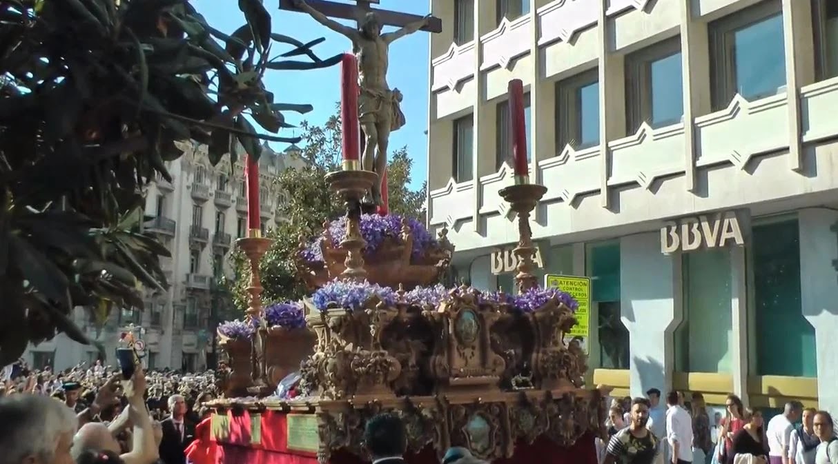 Easter procession in Grenada, Spain (screengrab)