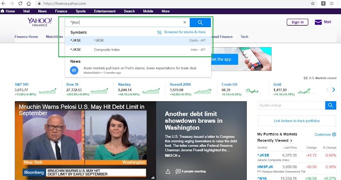 Cara Mencari IHSG di Yahoo Finance