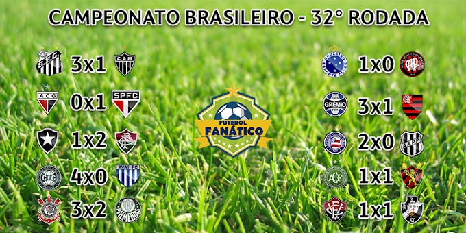 Resumo 32° rodada do Campeonato Brasileiro