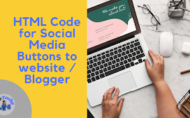 HTML Code for Social Media Buttons to website  / Blogger