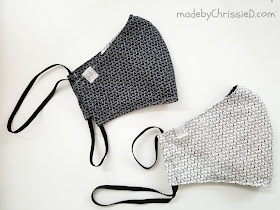 Home-Sewn Face Masks by www.madebyChrissieD.com