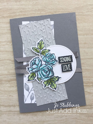 Jo's Stamping Spot - Just Add Ink Challenge #401 using Petal Passion Bundle by Stampin' Up!