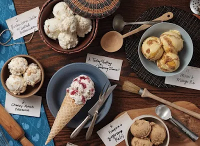Salt & Straw's 2023 Thanksgiving Series of ice cream flavors.