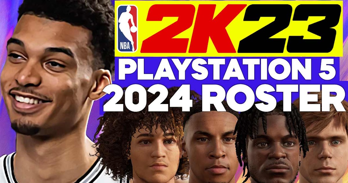 NBA 2K23 PS5 NextGen 2024 Roster with Real Faces Shuajota NBA 2K24