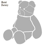 Stencil Teddy Bear