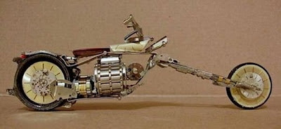 Motorcycles made from old watches Seen On www.coolpicturegallery.us