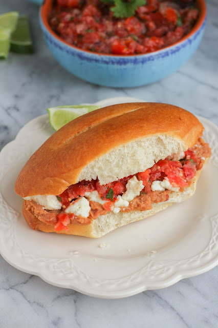 Mexican Torta Sandwiches & 5 Minute Salsa | The Chef Next Door